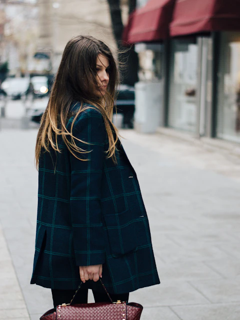 Blazer Xadrez Oversized